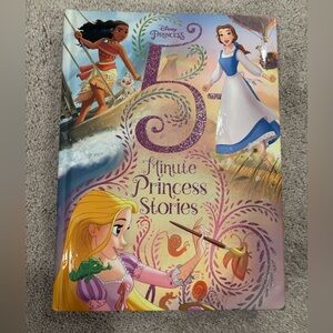 Disney Princess 5-Minute Princess Stories Book - Purple and Blue